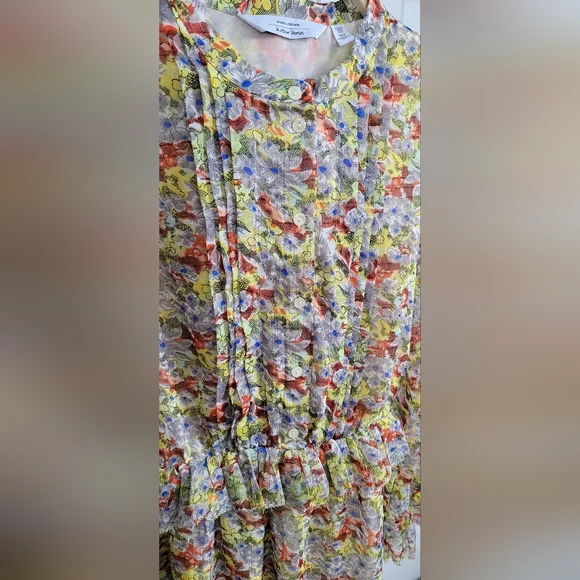 & Other Stories Floral Ruffled Minidress, Cottagecore, Boho, Romantic, Women's 0 - Picture 5 of 12